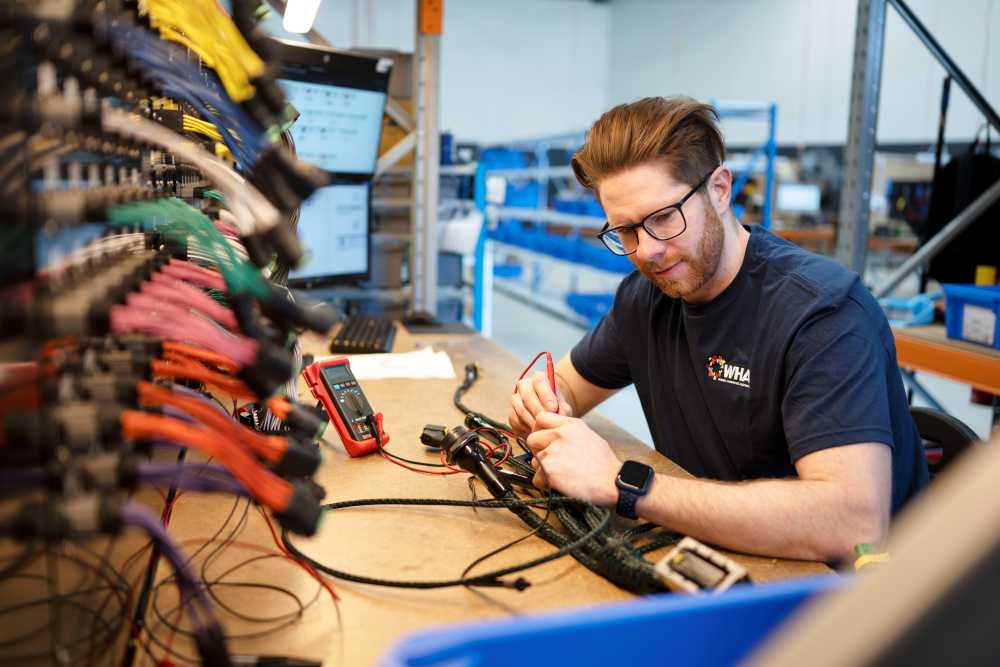 Wiring Harnesses being made in Brisbane factory